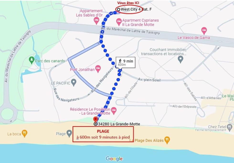 לה גרנד מוט T2 West City Parking Clim Wifi 4Pers - Rossiconciergerie - Linge Inclus מראה חיצוני תמונה
